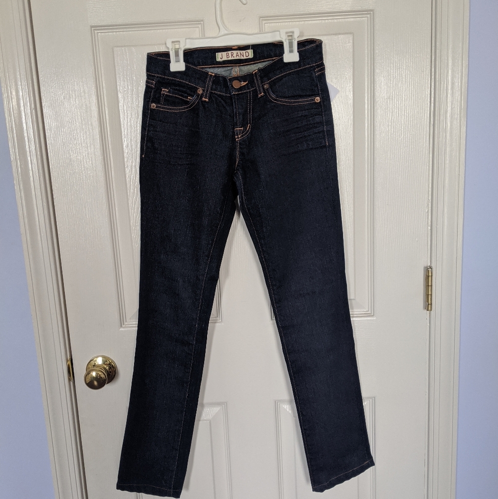 J Brand Dark Wash Low Rise Straight Leg Jeans y2k